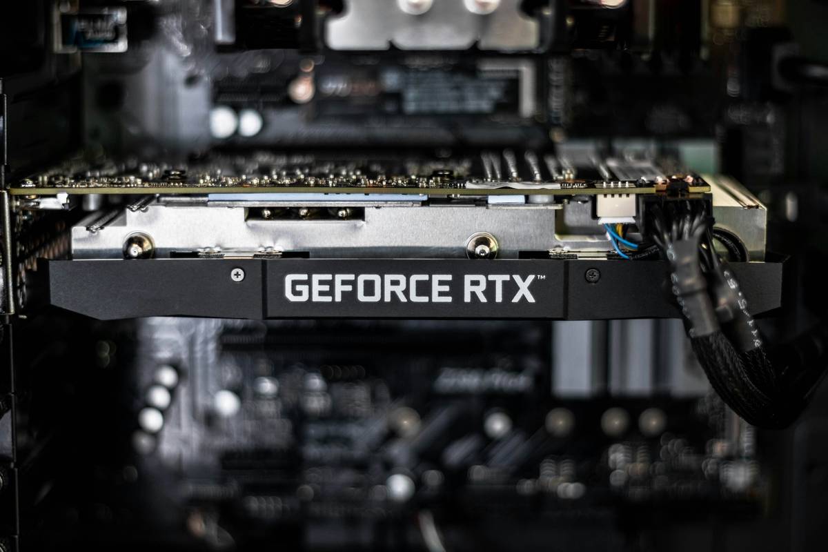 desktop gaming pc bundle showing RGB case, visible GPU and clean cable management